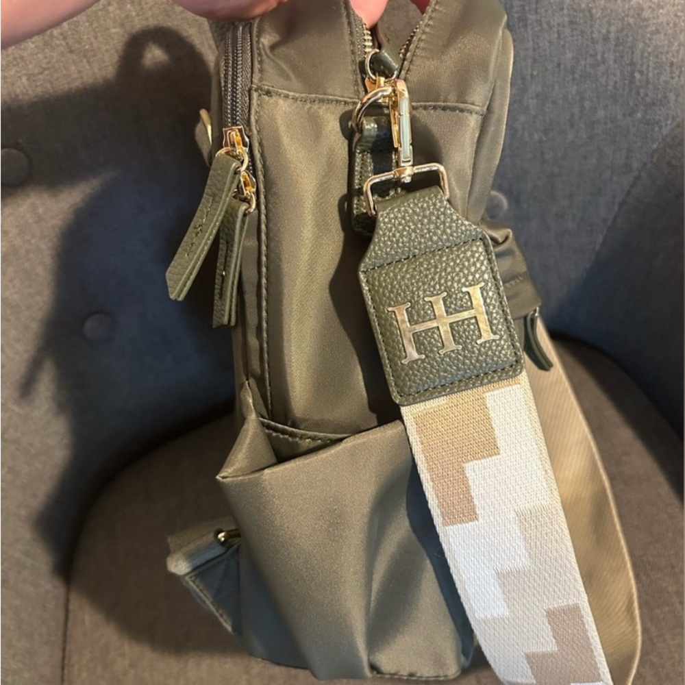 Haute Hippie Olive Green Backpack Bag - Picture 4 of 6